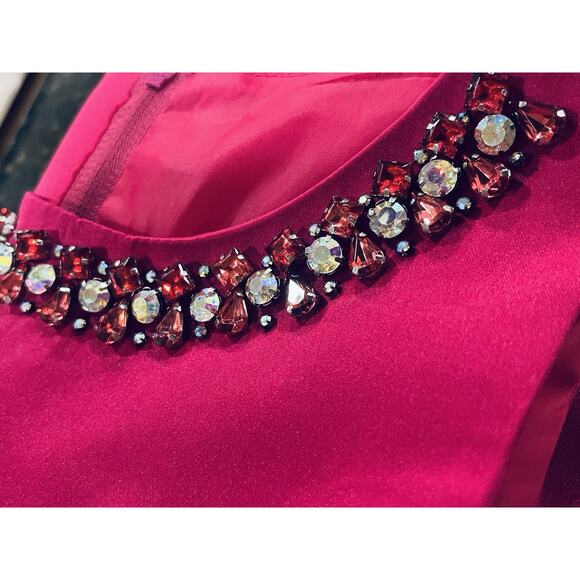 Rare Editions Vibrant Fuschia High Low Special Occasion Girls Dress Size 14 - Picture 7 of 9